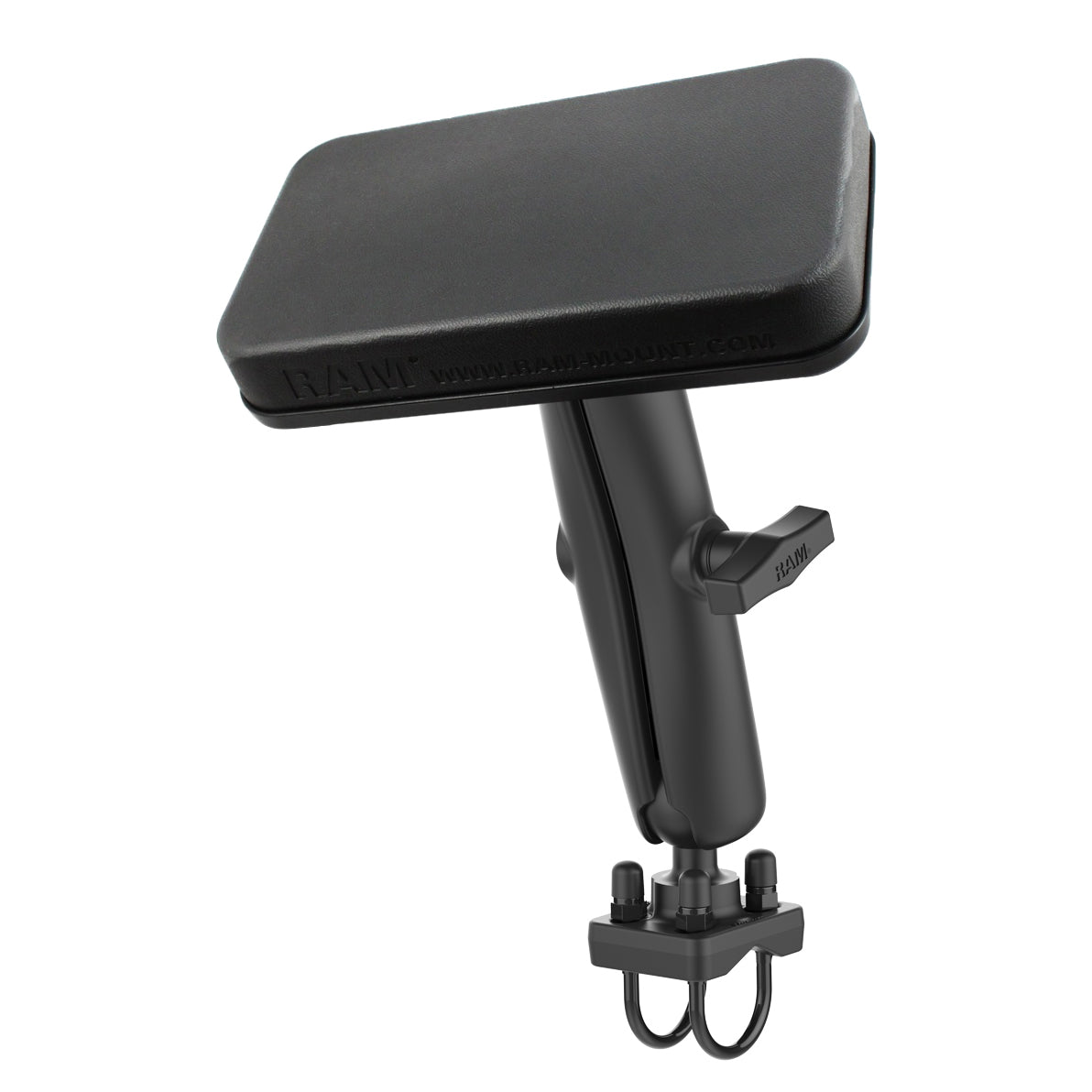 RAM Dubbele U-Bout Montage met Rugsteun voor ATV's - C Maat Medium - RAM Mounts RAM-101U-D-235Z-BR1 afbeelding 1