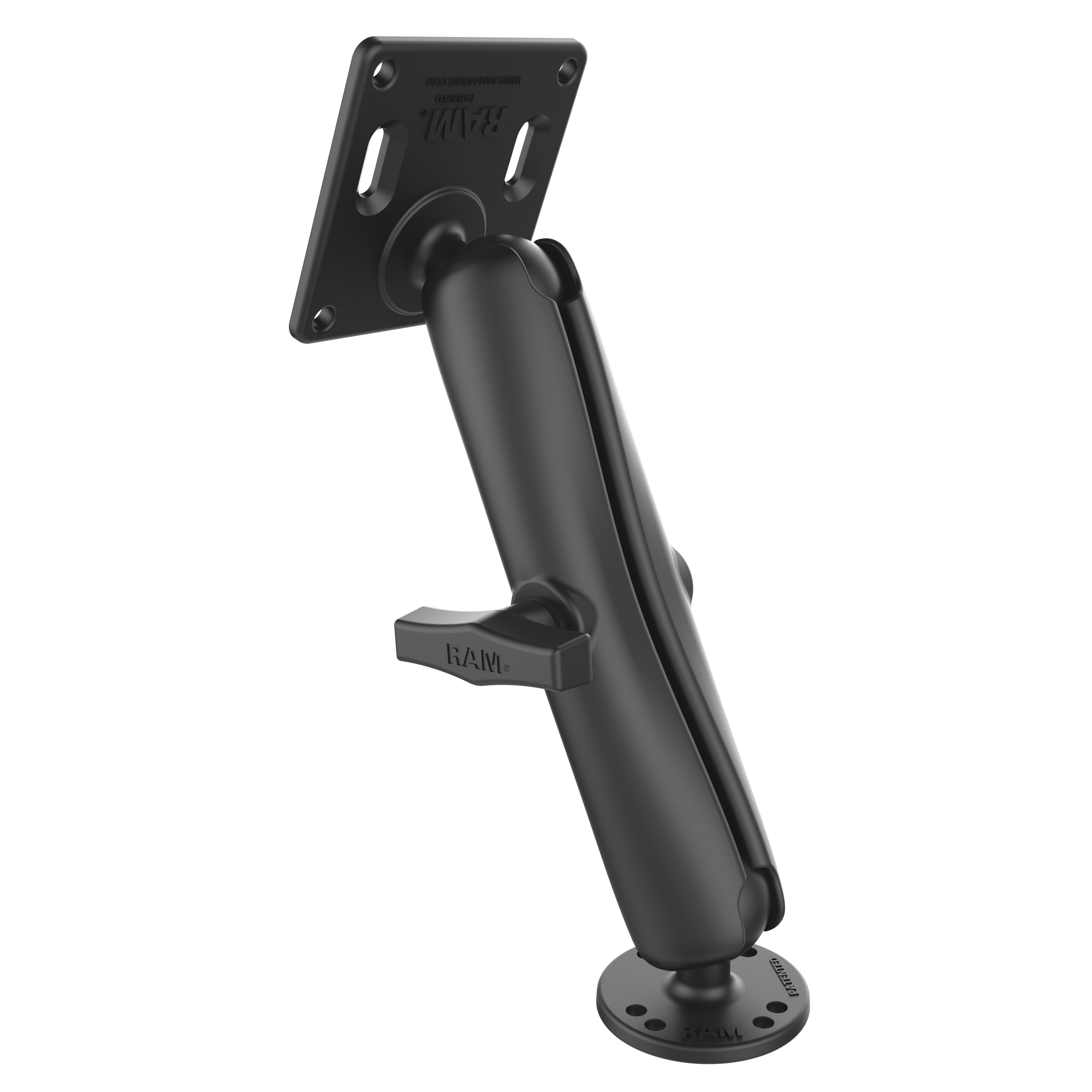 RAM Dubbele Bal Montage met 75x75mm VESA-plaat - C Maat Lang - RAM Mounts RAM-101U-D-2461 afbeelding 2