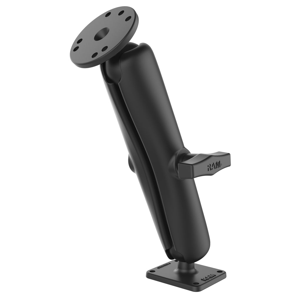 RAM Dubbele Bal Montage met Ronde en Rechthoekige Platen - Lang - RAM Mounts RAM-101U-D-DEN1 afbeelding 1