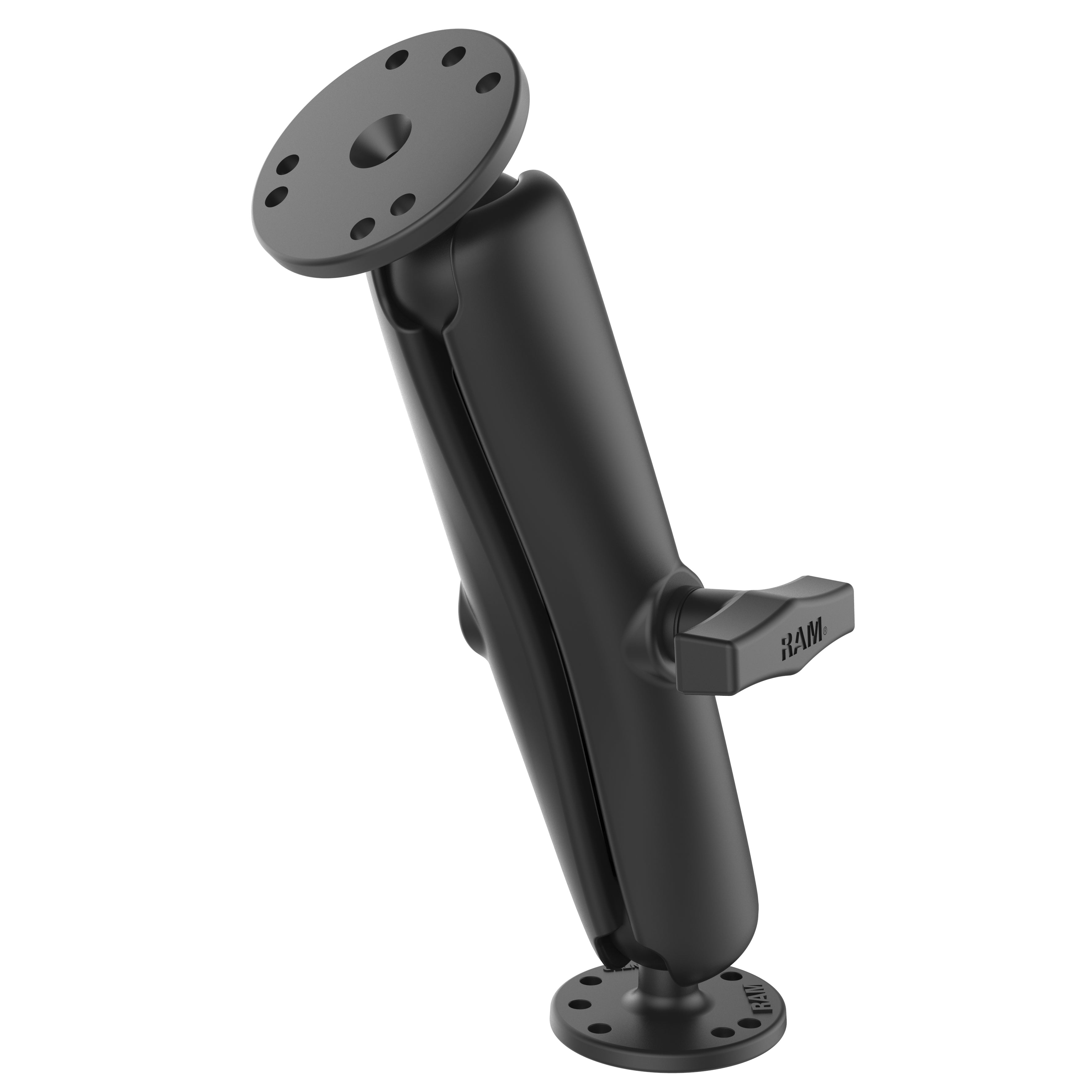 RAM Dubbele Bal Montage met Twee Ronde Platen - C Maat Lang - RAM Mounts RAM-101U-D afbeelding 1