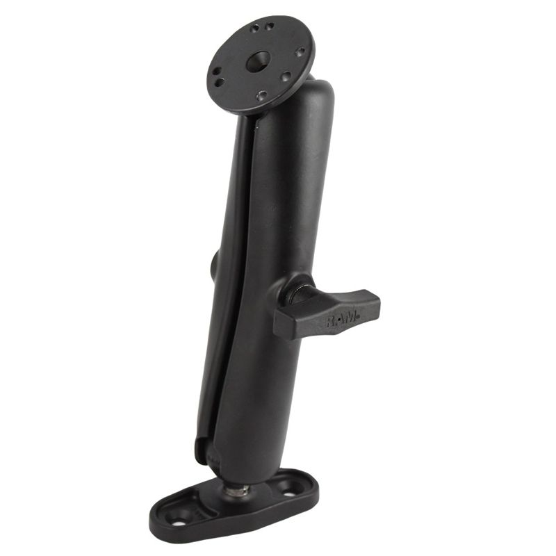 RAM Dubbele Bal Montage met Vlakke Oppervlakte Basis - Lang - RAM Mounts RAM-101U-DI1 afbeelding 1