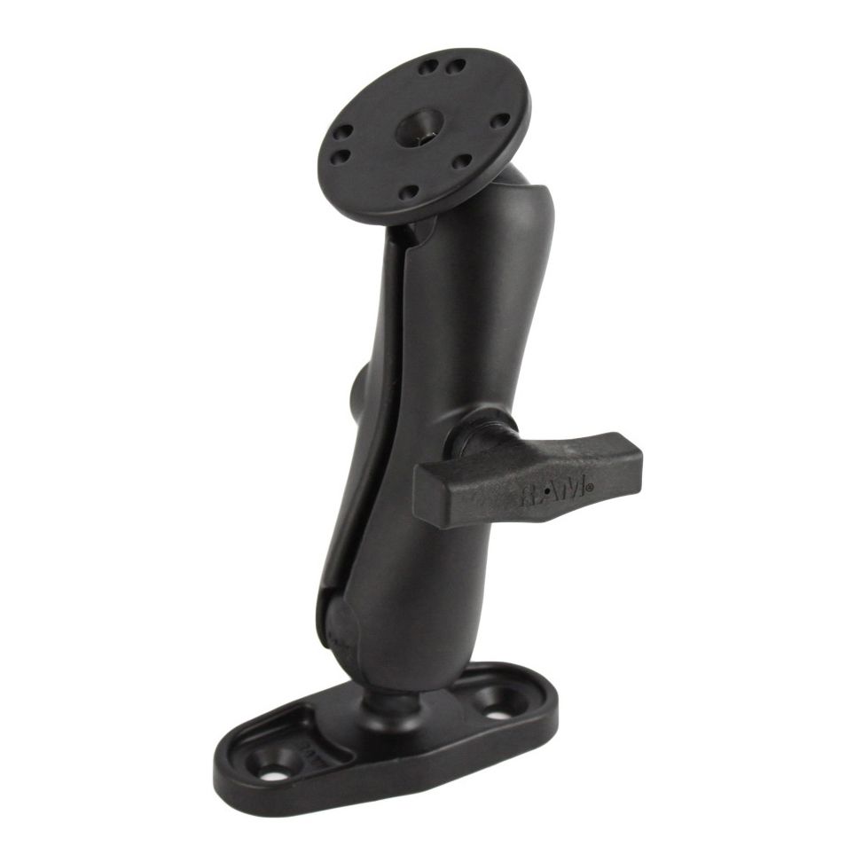 RAM DDubbele Bal Montage met Vlakke Oppervlakte Basis - Medium - RAM Mounts RAM-101U-DI2 afbeelding 1