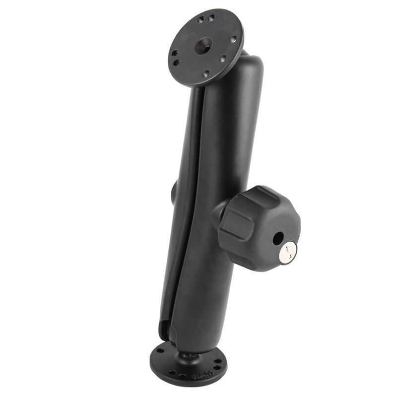 RAM dubbele bal montage met sleutel slot knop c maat lang - RAM Mounts RAM-101U-DL