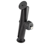 RAM Dubbele Bal Montage met Sleutel Slot Knop - C Maat Lang - RAM Mounts RAM-101U-DL afbeelding 1