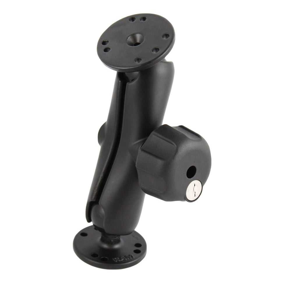 RAM dubbele bal montage met sleutel slot knop c maat medium - RAM Mounts RAM-101U-L