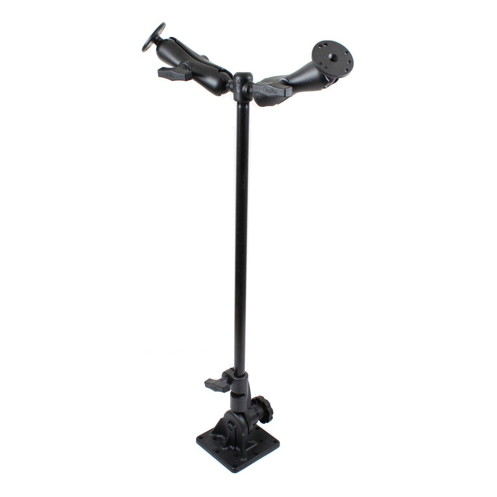 RAM voetsteunbeugel met 6096 cm 24 pijp en twee dubbele balbeugels - RAM Mounts RAM-101U-VE10