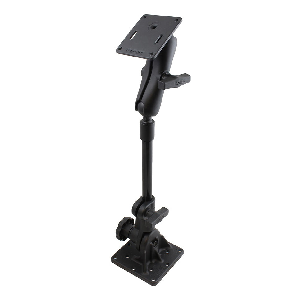 RAM voetstuk montage met 9 buis en 75x75mm VESA plaat - RAM Mounts RAM-101U-VE12-9