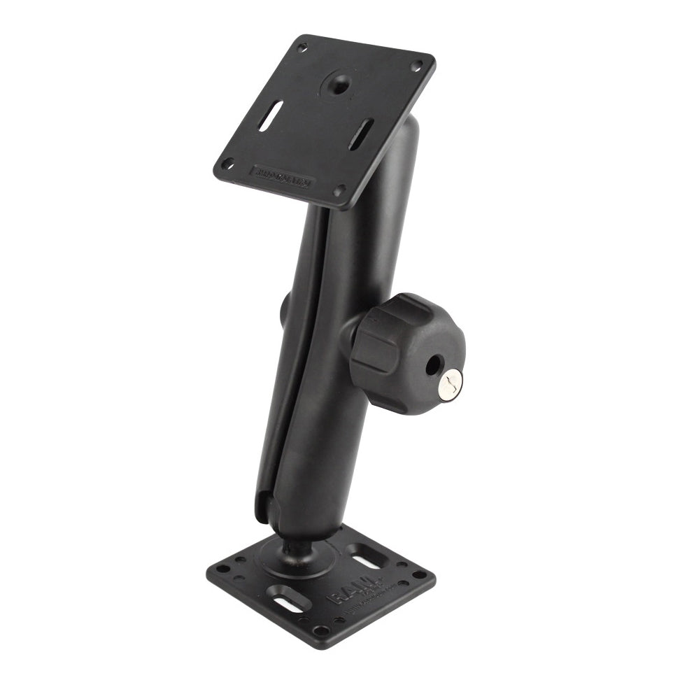 RAM dubbele 75x75mm VESA montage met slotknop lang - RAM Mounts RAM-102LU-D-2461