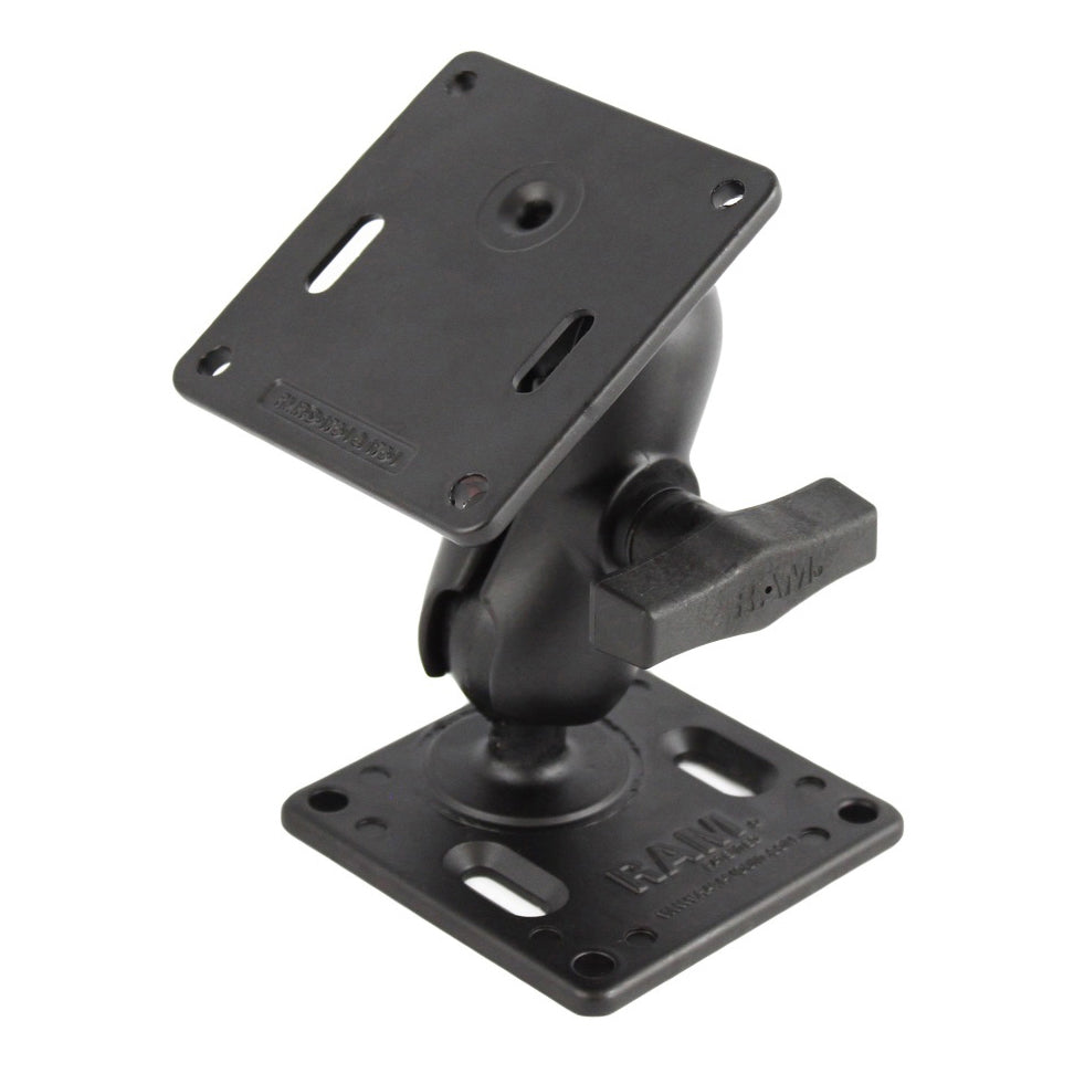 RAM dubbele 75x75mm VESA montage kort - RAM Mounts RAM-102U-B-2461