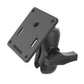 RAM dubbele socket arm met 75x75mm VESA plaat c maat kort - RAM Mounts RAM-103U-B-2461
