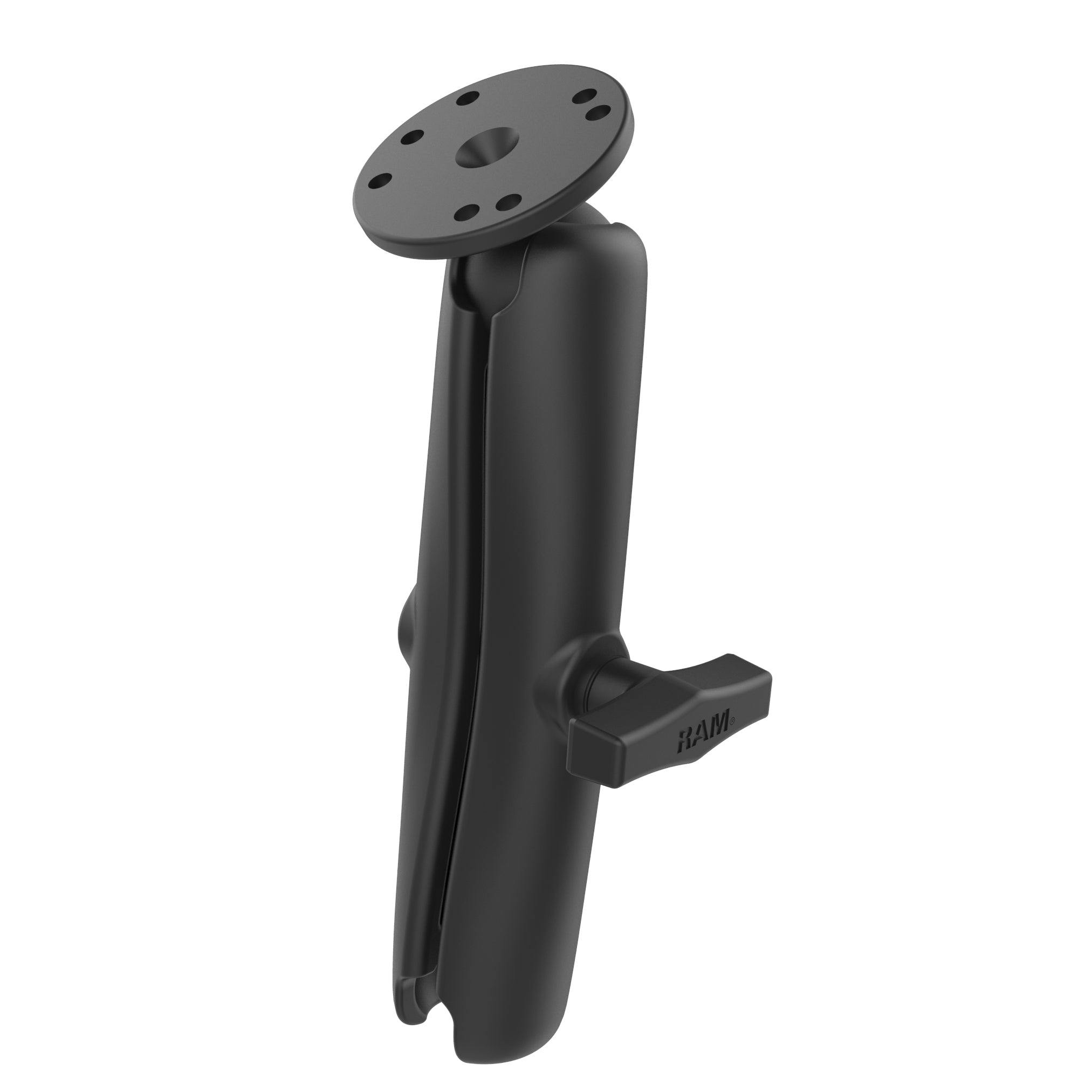 RAM dubbele socket arm met ronde bal plaat c maat lang - RAM Mounts RAM-103U-D