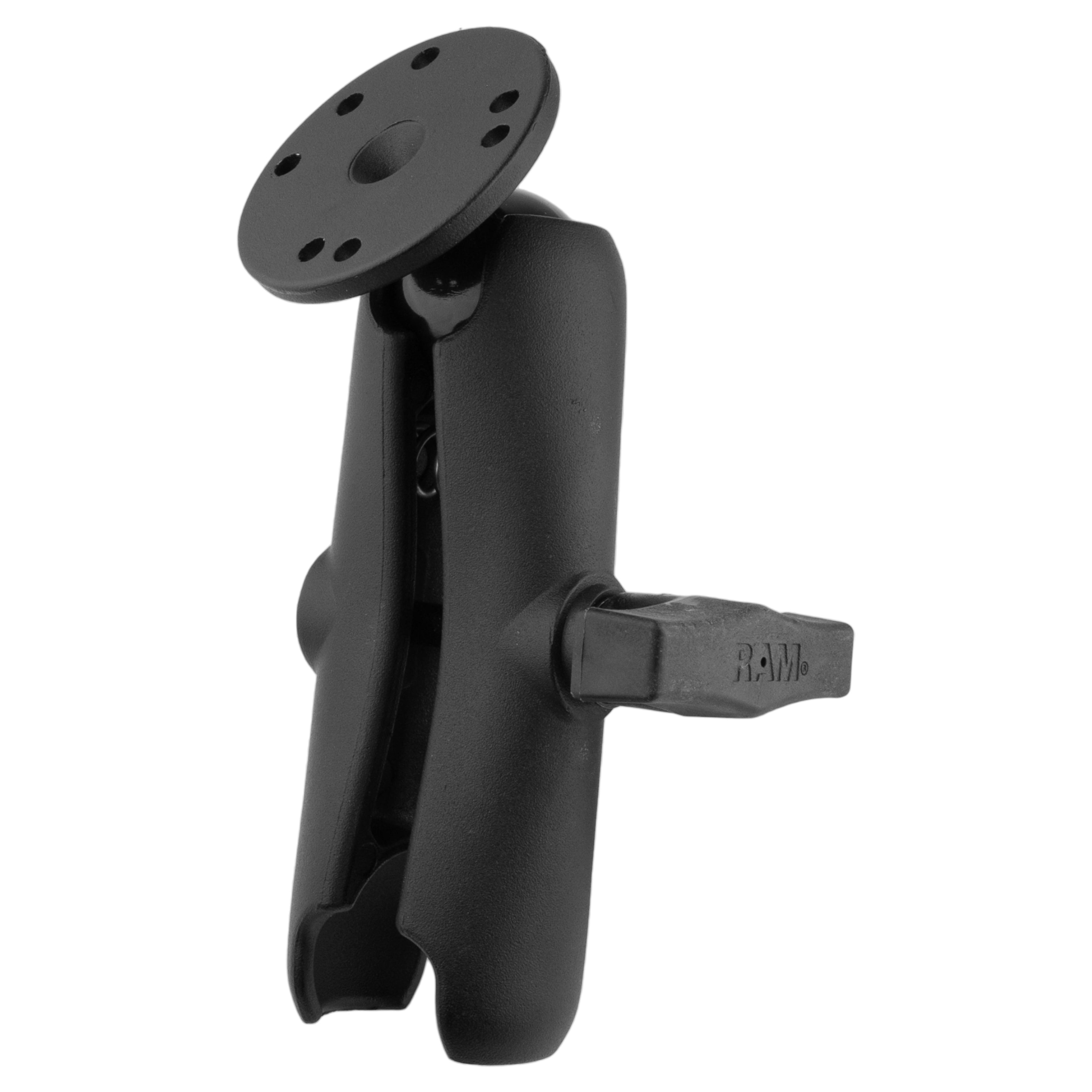 RAM dubbele socket arm met ronde bal plaat c maat medium - RAM Mounts RAM-103U