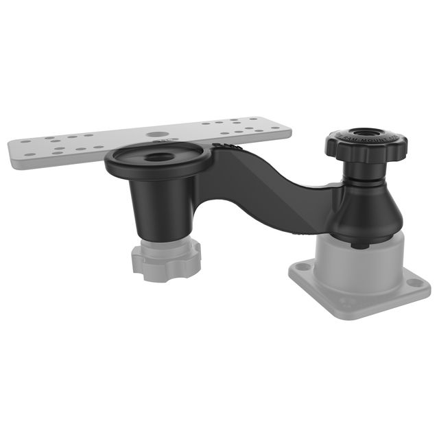 RAM Horizontale 30,48 cm (12") zwenkarm montage voor visvinders & plotters - RAM Mounts RAM-109H-1U afbeelding 5