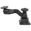 RAM horizontale 6 swing arm mount met vaste bal socket joint - RAM Mounts RAM-109H-3BU