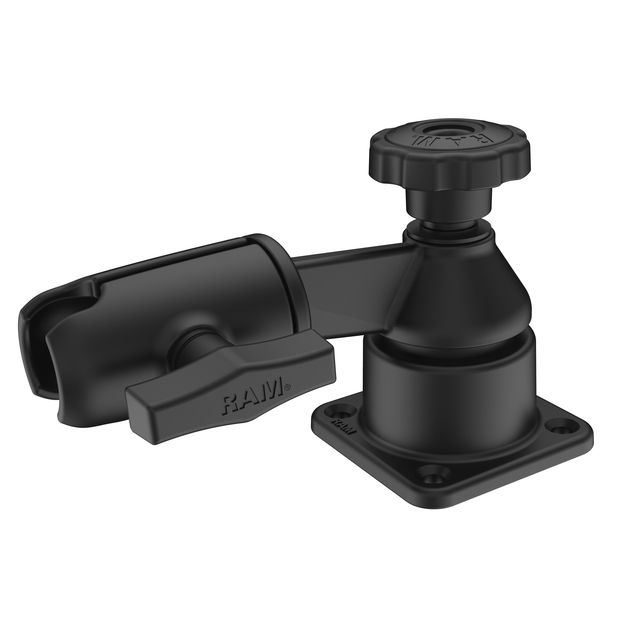RAM Horizontale 6" Swing Arm Mount met Bal & Socket Rechthoekig Plaat - RAM Mounts RAM-109HSB afbeelding 6
