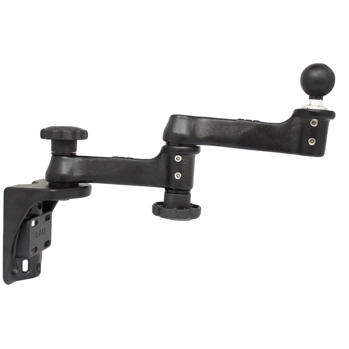 RAM Verticale 12" Zwenkarm Montage met Bal - RAM Mounts RAM-109V-1BU afbeelding 1