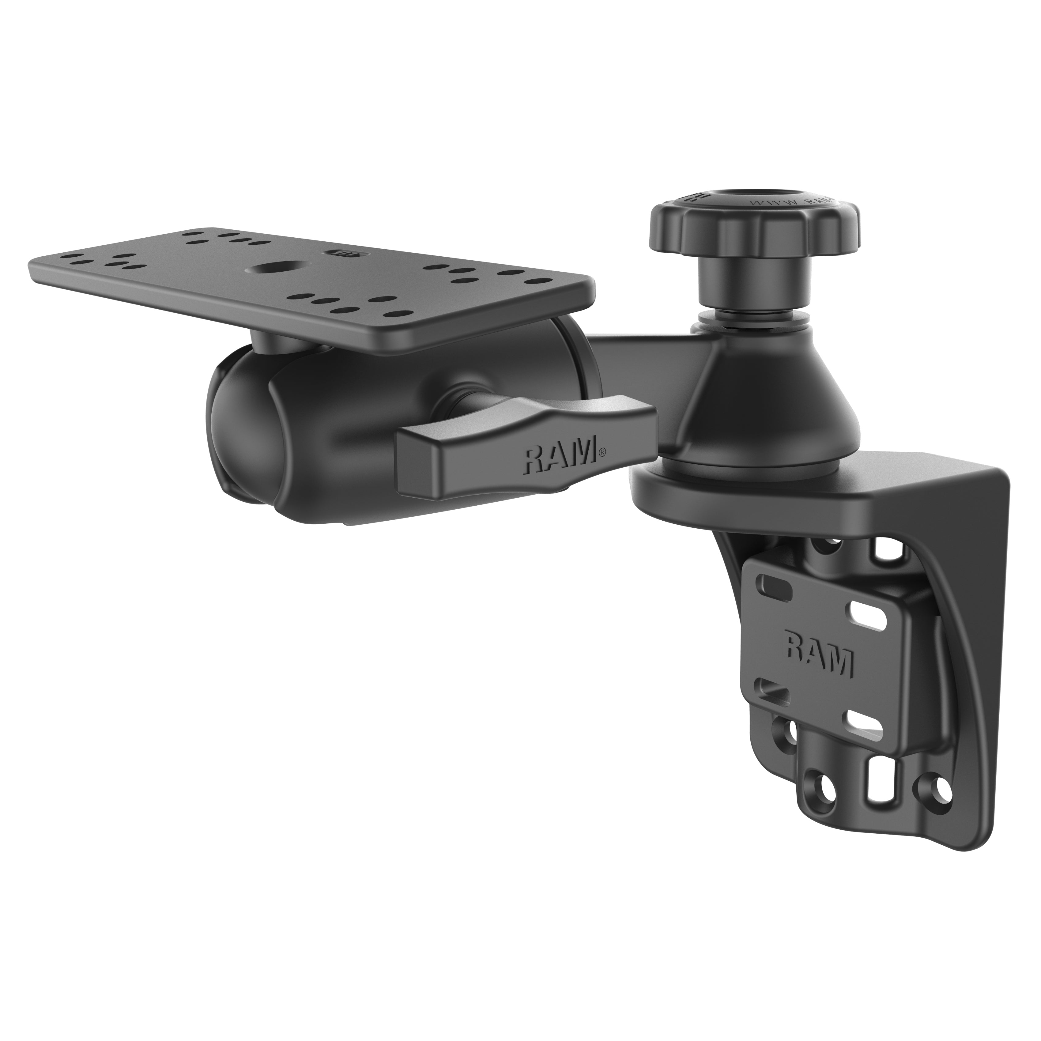 RAM Verticale 6" Zwenkarm Montage met Ronde Bal Adapter - RAM Mounts RAM-109VSB afbeelding 2