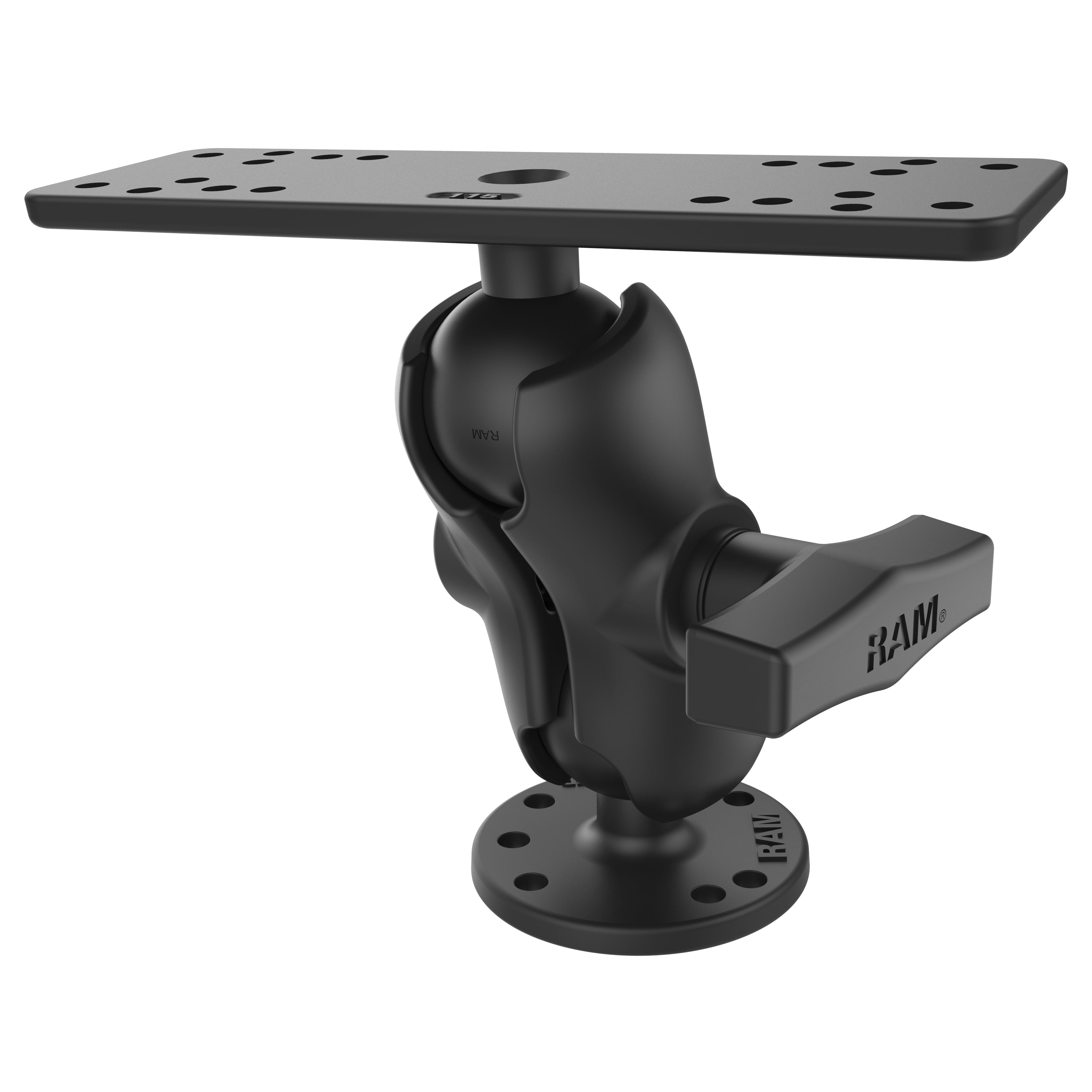 RAM universele maritieme elektronica montage c maat kort - RAM Mounts RAM-111U-B