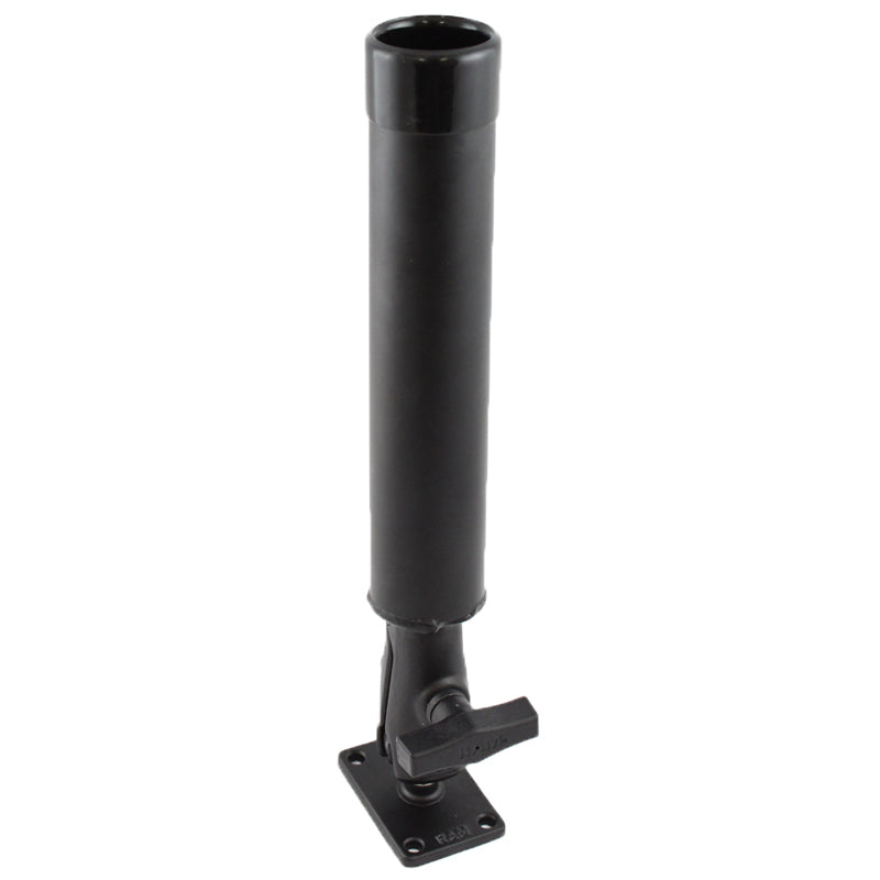 RAM tube vissen stanghouder met rechthoekige bal basis - RAM Mounts RAM-119-23U