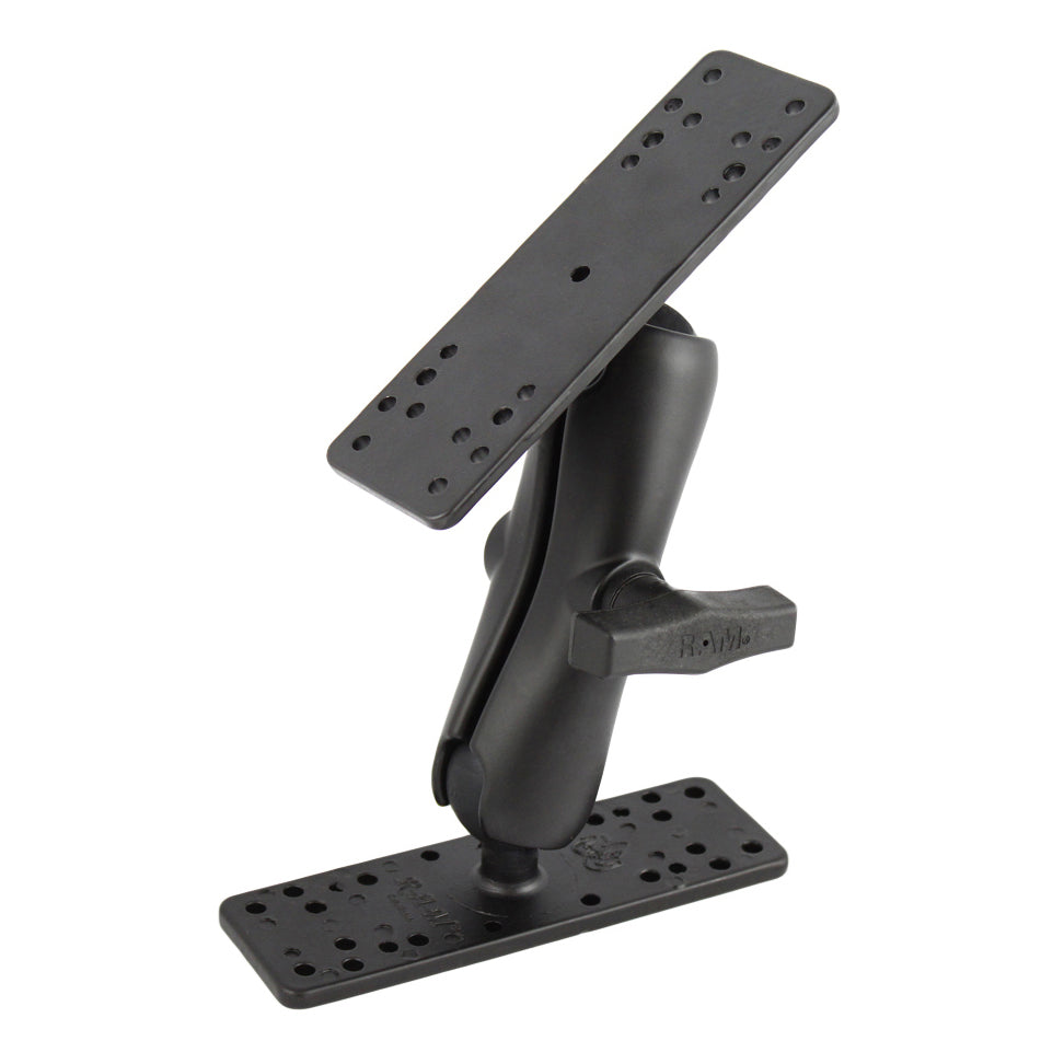 RAM dubbele bal montage met twee maritieme elektronische platen - RAM Mounts RAM-133AU
