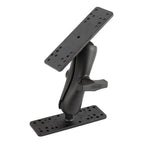 RAM Dubbele Bal Montage met Twee Maritieme Elektronische Platen - RAM Mounts RAM-133AU afbeelding 1