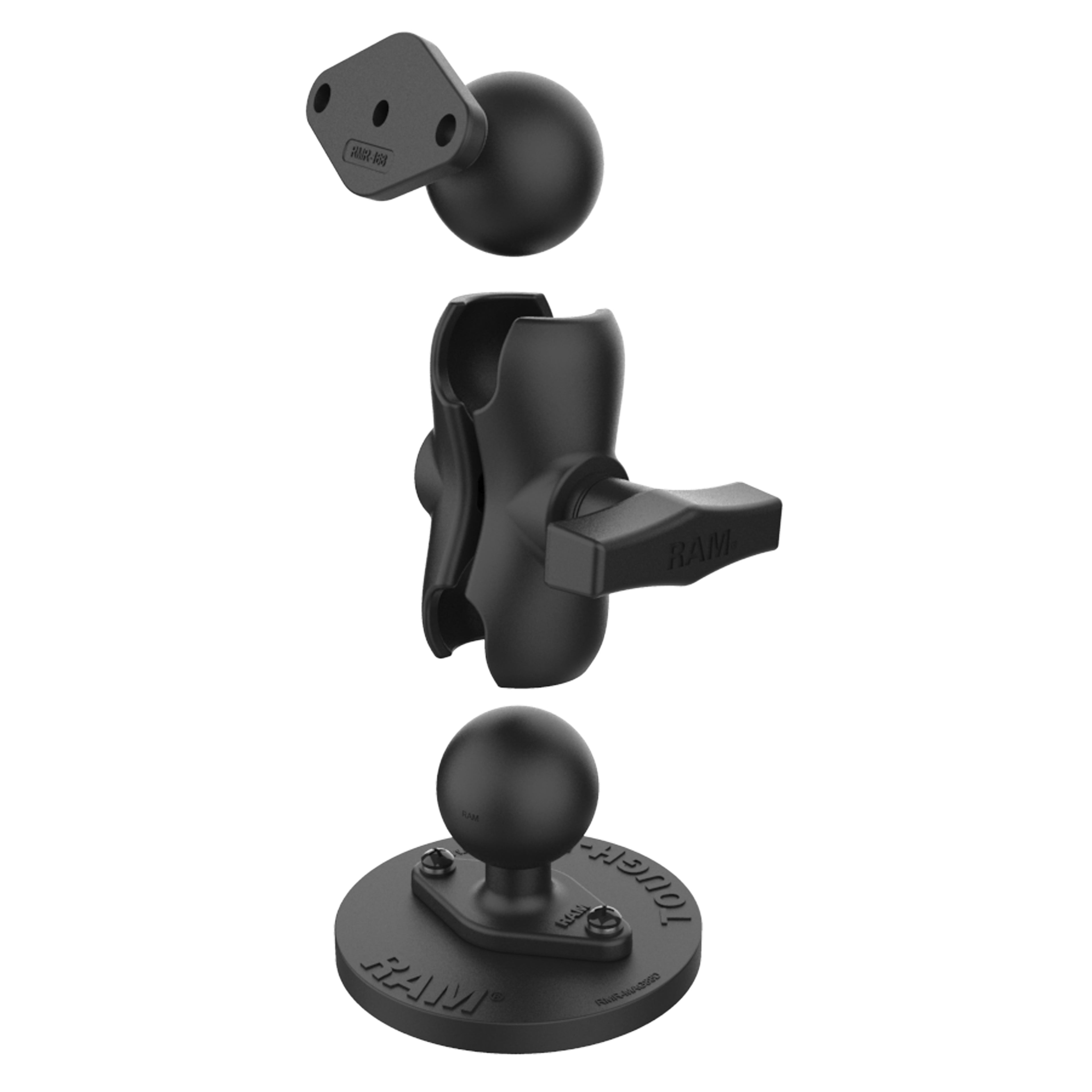 RAM Tough-Mag™ Zware Heavy Duty Magneetbevestiging met Diamond Plate - Kort - RAM Mounts RAM-138-B-MAG88U afbeelding 2