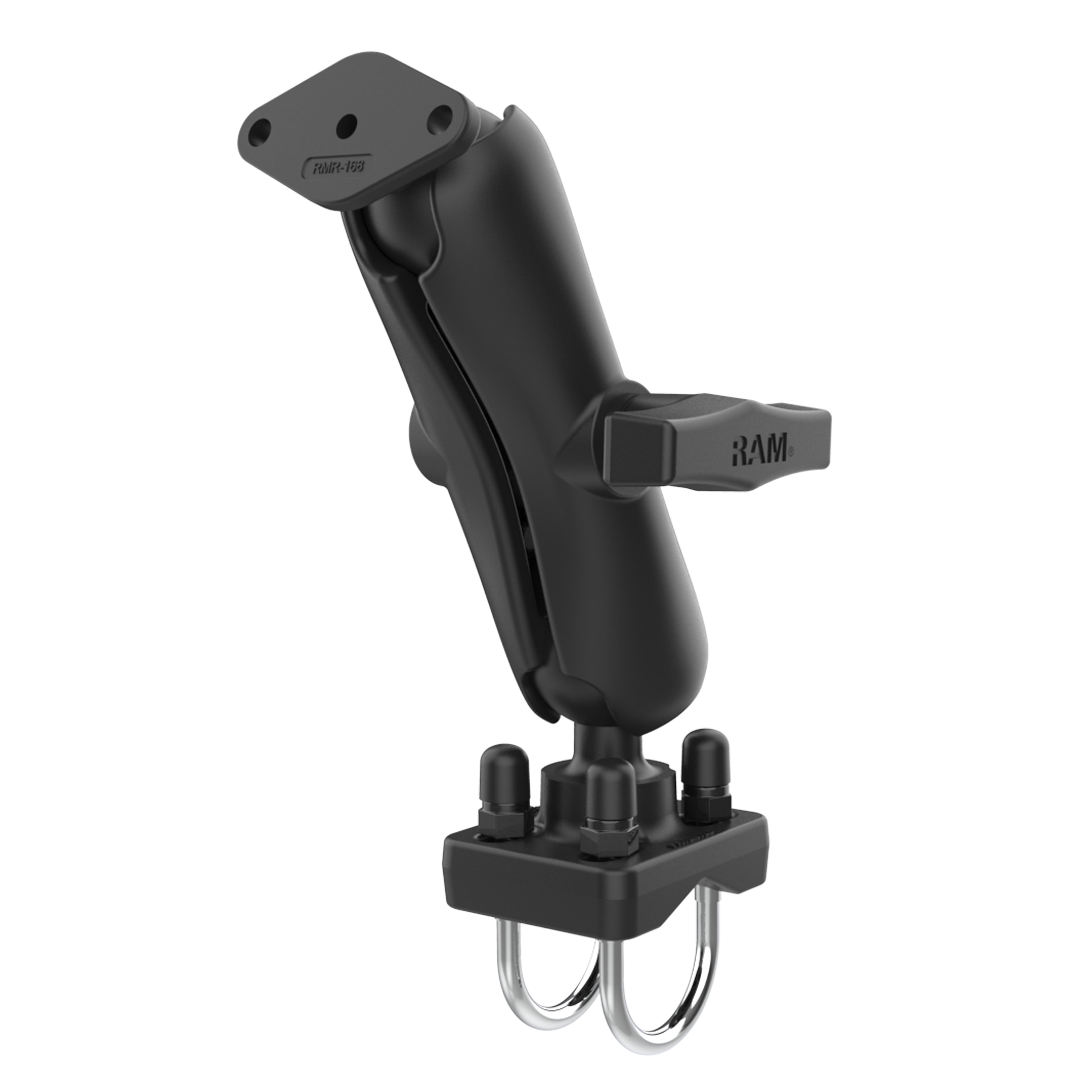 RAM dubbele u beugel railbevestiging voor kleinere rails met ruitplaat - RAM Mounts RAM-138U-235