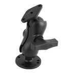 RAM dubbele bal montage met diamantplaat adapter kort - RAM Mounts RAM-138U-B