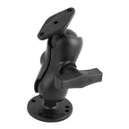 RAM Dubbele Bal Montage met Diamantplaat Adapter - Kort - RAM Mounts RAM-138U-B afbeelding 1