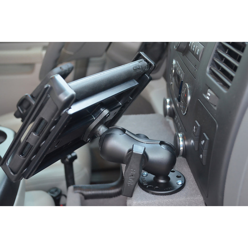 RAM Dubbele Bal Montage met Diamantplaat Adapter - Kort - RAM Mounts RAM-138U-B afbeelding 2