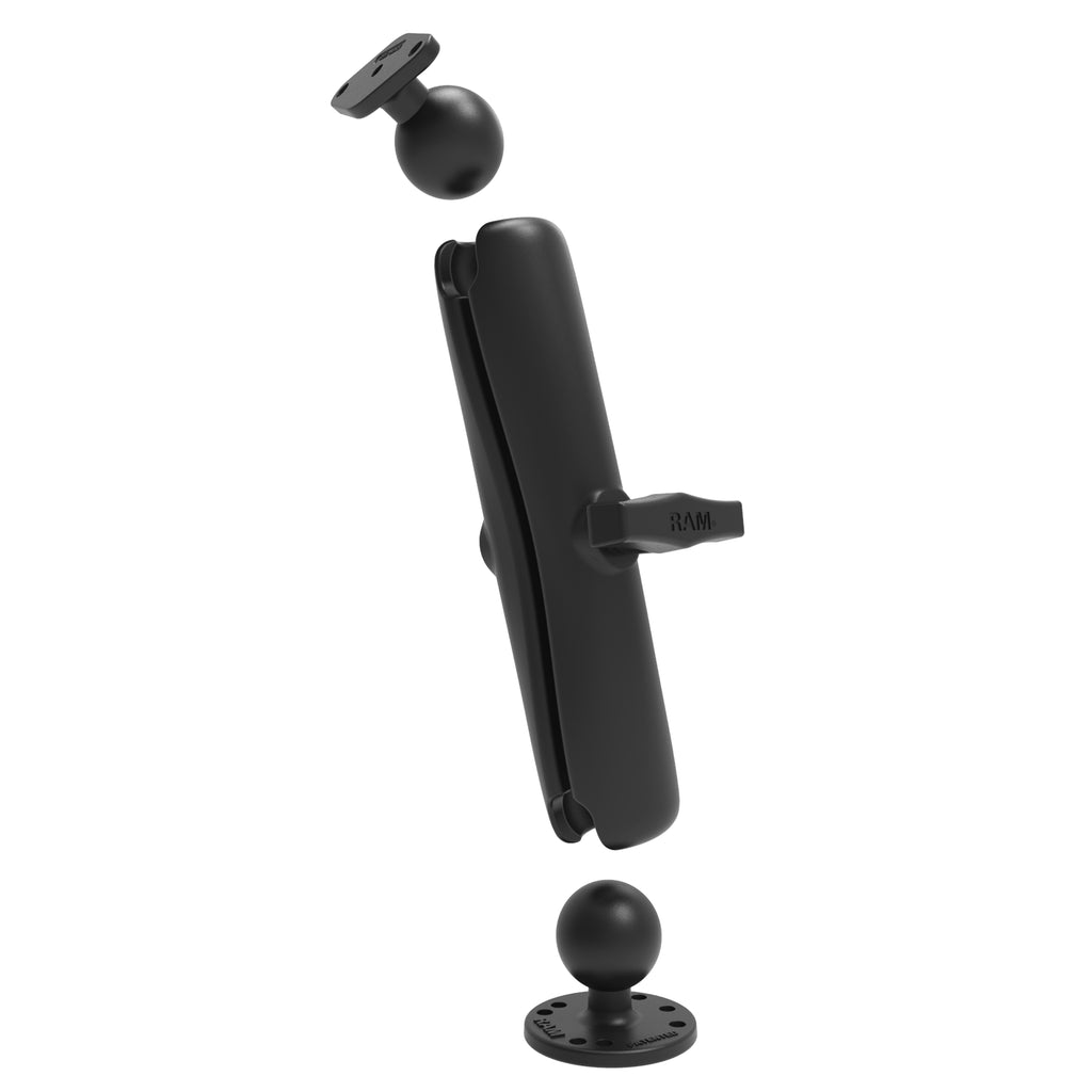RAM dubbele kogelsteun met diamantvormige adapterplaat - lang - RAM Mounts RAM-138U-D afbeelding 2