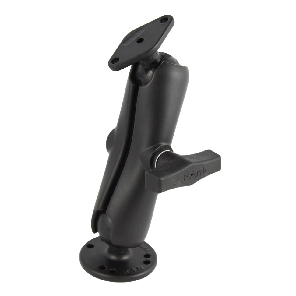 RAM dubbele bal montage met diamantplaat adapter medium - RAM Mounts RAM-138U