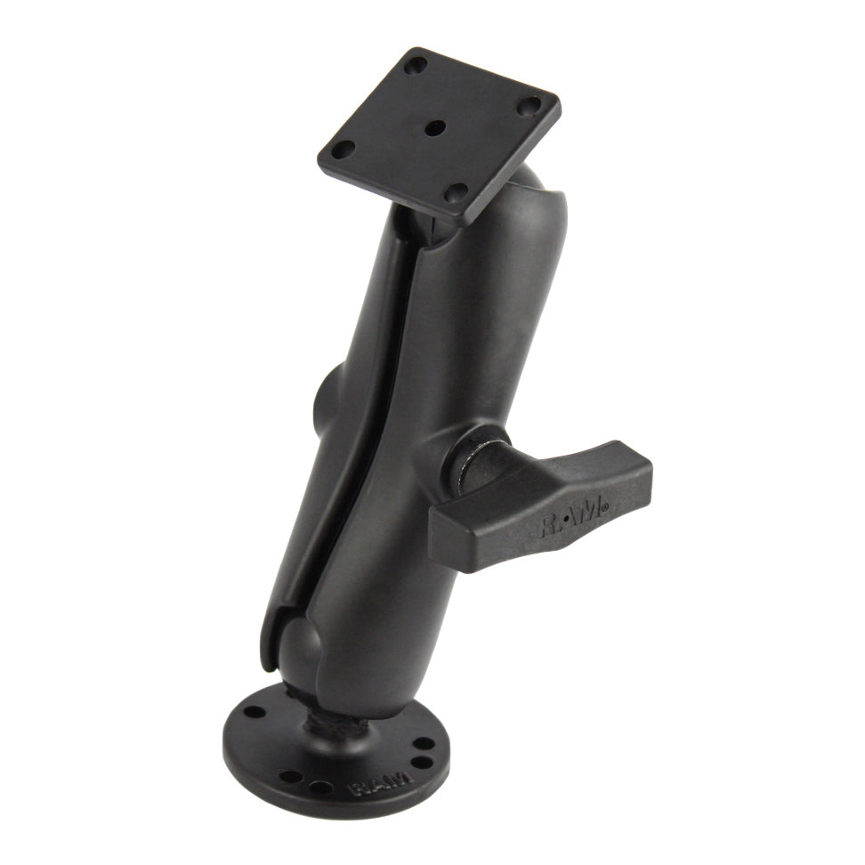 RAM dubbele bal montage met ronde en rechthoekige platen - RAM Mounts RAM-139U