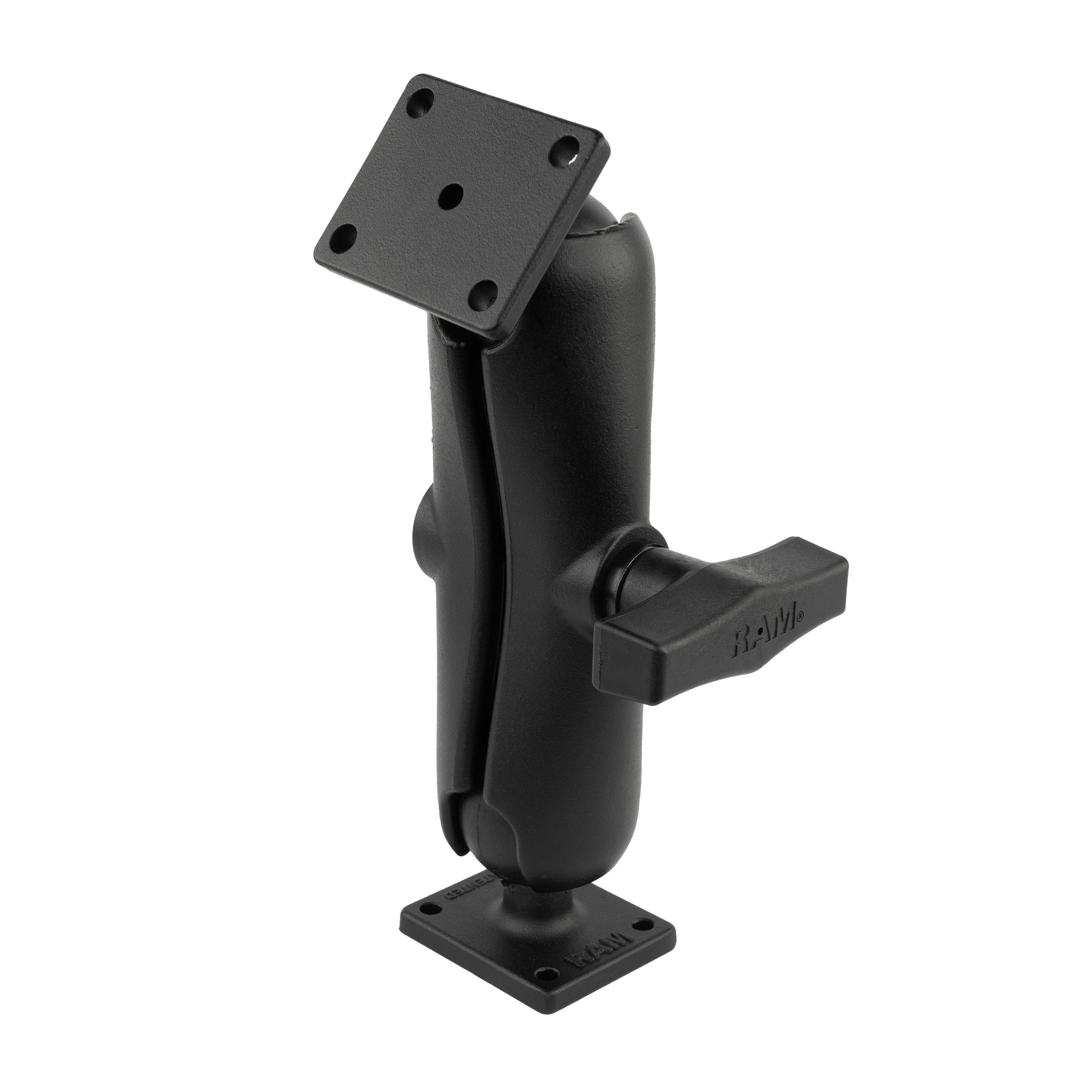 RAM double ball mount met rechthoekige amps platen c formaat medium - RAM Mounts RAM-141U
