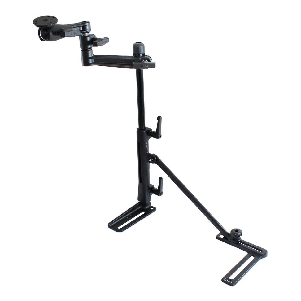 RAM Stoelrail Montage met Dubbele Zwenkarm - RAM Mounts RAM-160-2U afbeelding 1