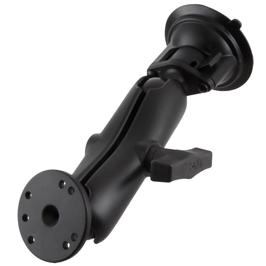 RAM twist lock zuigcupbevestiging met ronde plaatadapter medium - RAM Mounts RAM-166-202U