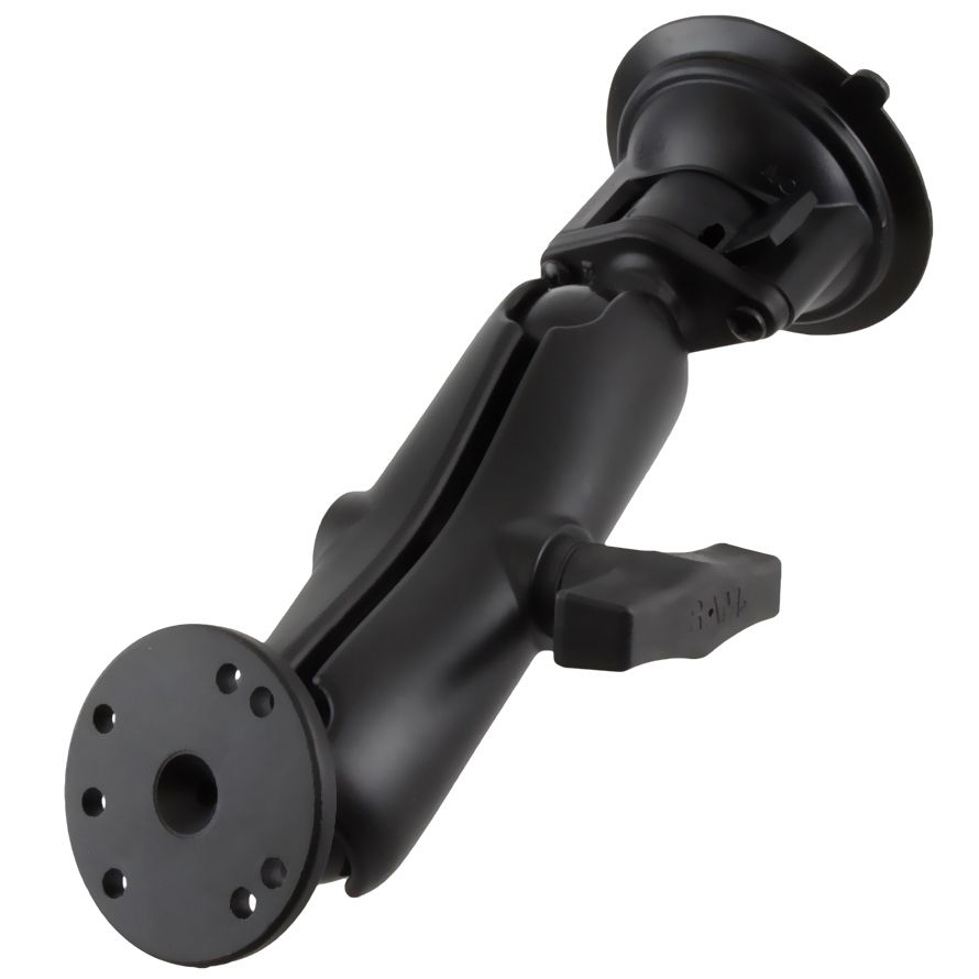 RAM Twist-Lock™ Zuigcupbevestiging met ronde plaatadapter - Medium - RAM Mounts RAM-166-202U afbeelding 1