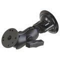 RAM twist lock zuignapbevestiging met ronde plaat adapter korte arm - RAM Mounts RAM-166-B-202U