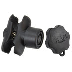 RAM dubbele socket arm met RAM pin lock veiligheidsknop c formaat kort - RAM Mounts RAM-201-BSU
