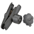 RAM dubbele socket arm met RAM pin lock 5 pin veiligheidsknop - RAM Mounts RAM-201-S-KEY5U