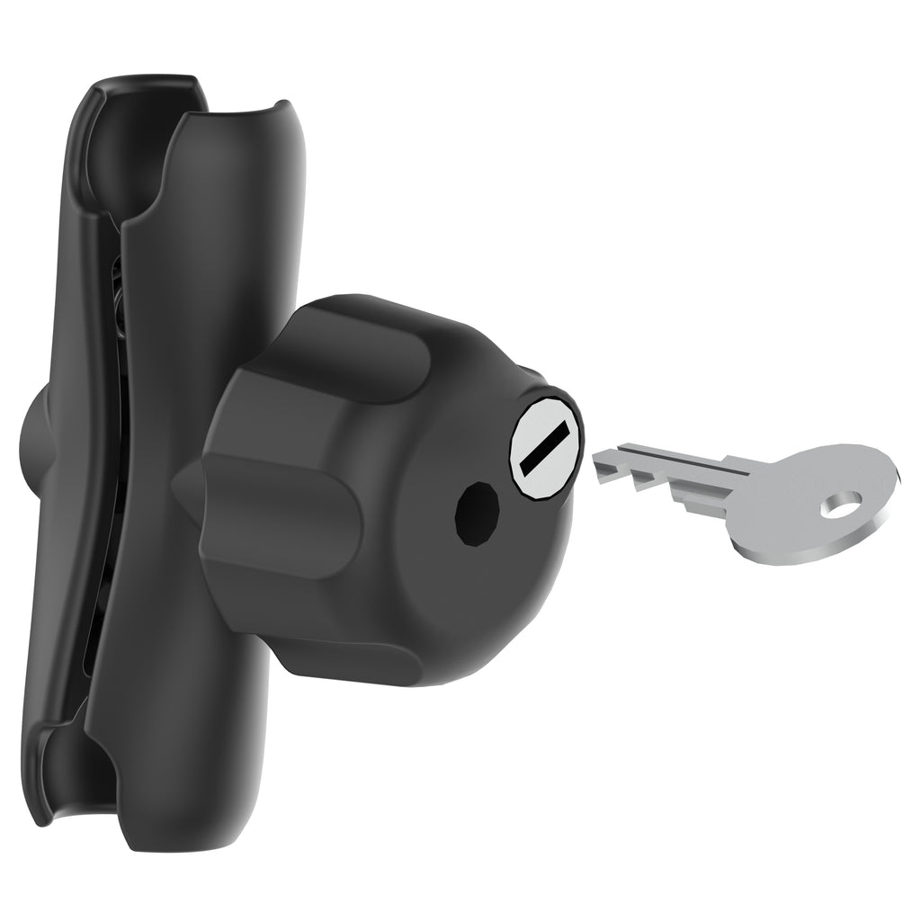 RAM Dubbele Socket Arm met Stalen Sleutelknop - C Maat Medium - RAM Mounts RAM-201LSU afbeelding 1