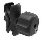 RAM dubbele socket arm met messing sleutelknop c maat kort - RAM Mounts RAM-201U-BL
