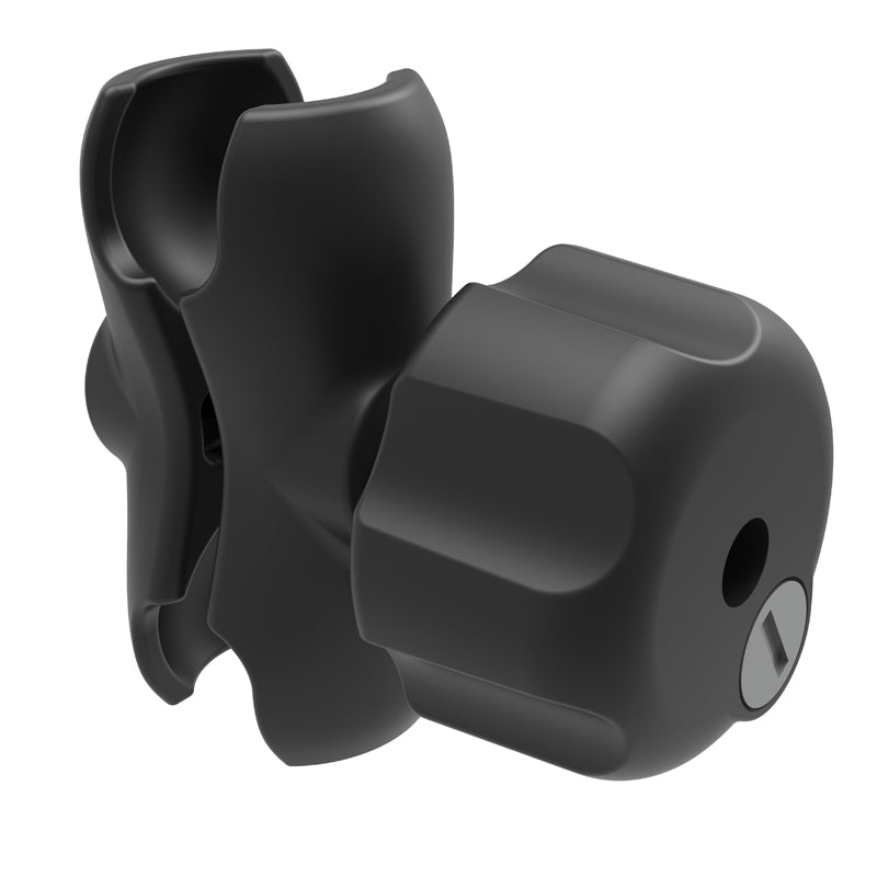 RAM dubbele socket arm met messing sleutelknop c maat kort - RAM Mounts RAM-201U-BL