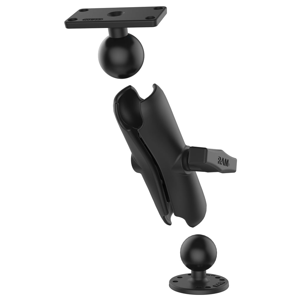 RAM Drill-Down Dubbele Bal Montage voor Humminbird Helix 5 - Medium - RAM Mounts RAM-202-153-202U afbeelding 3
