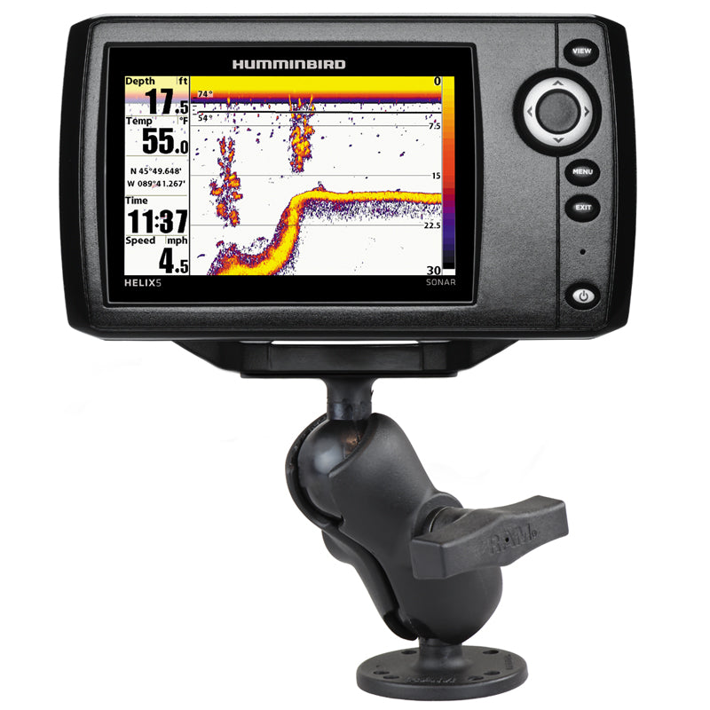 RAM drill down dubbele bal montage voor humminbird helix 5 kort - RAM Mounts RAM-202-153-B-202U