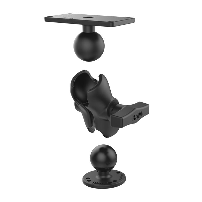 RAM Drill-Down Dubbele Bal Montage voor Humminbird Helix 7 - Kort - RAM Mounts RAM-202-24-B-202U afbeelding 2