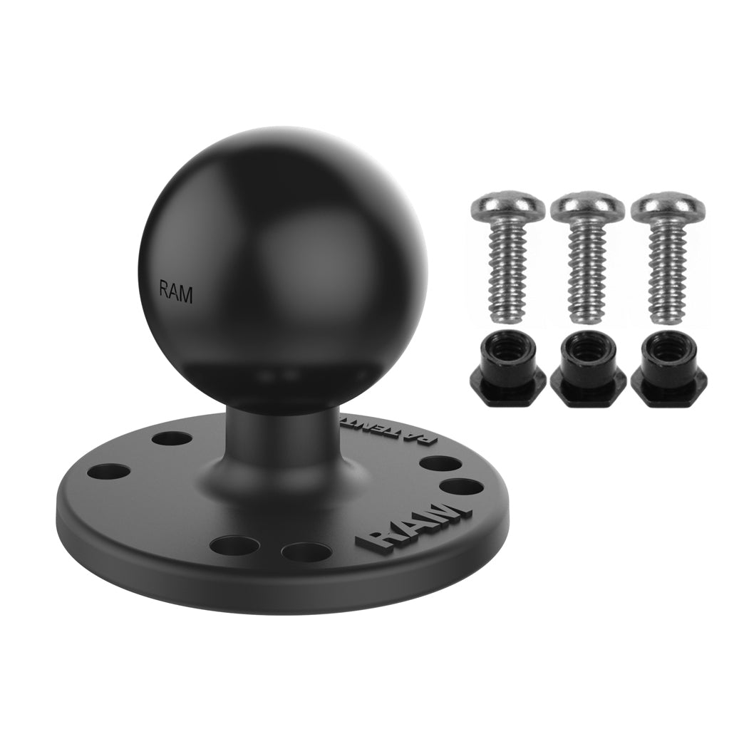 RAM Bal Adapter met #6-32 Hardware voor Garmin Visvinders - RAM Mounts RAM-202-G2U afbeelding 1