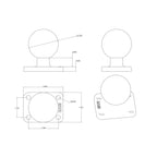 RAM Bal Basis met 1" x 1,5" 4-Gat Patroon - C Maat - RAM Mounts RAM-202U-152 afbeelding 2