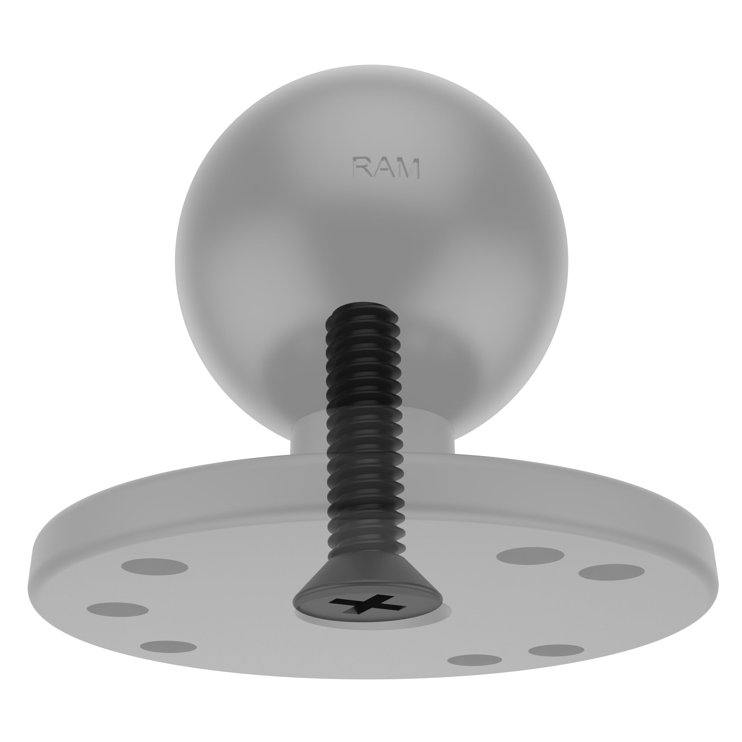 RAM Ronde Plaat met Bal & Staal Versterkte Bout - RAM Mounts RAM-202U-IN1 afbeelding 2