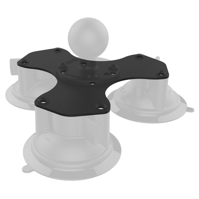 RAM Twist-Lock™ Triple zuignap kogelbasis - RAM Mounts RAM-224-3U afbeelding 3